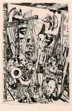 Max Beckmann, Der große Mann, 1921, Drypoint
