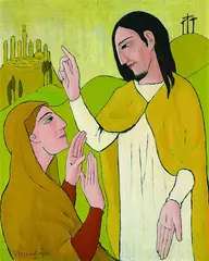 Pierre Paul Girieud, Christus und Magdalena, 1908, Oil on canvas