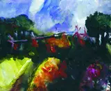 Klaus Fußmann, Garten in Gelting