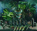 Bruno Krauskopf, Stillleben mit Philodendron