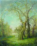 Otto Eduard Pippel, Frühling im Schlosspark Planegg