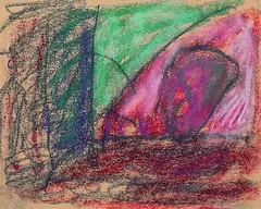 Komposition (Lehrstück) by Adolf Hölzel, 1933, Pastel, sold Dec 2001