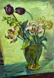 Robert Breyer, Blumenstillleben, Oil