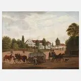 Gutshof by Johann Nepomuk Hofbaur, 1822, Öl auf Leinwand, sold Mar 2026