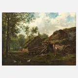 Henri Marcette, Alte Mühle, Öl auf Leinwand