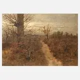Herman Hartwich, Herbstlandschaft, Öl auf Leinwand