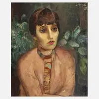 Imre, Damenportrait, Öl auf Leinwand