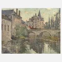 Paul Leduc, Brücke in Moret-sur-Loing, Öl auf Leinwand