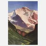 K. Mettner, Jungfrauen-Massiv, Öl auf Sperrholzplatte
