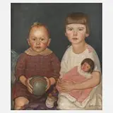 Martin Salcman, Kinderbildnis, Öl auf Leinwand