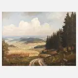 Georg Wegener, Waldrand im Vorharz, Öl auf Leinwand