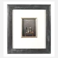 Rainer Hercks, "Stilleben No. 15", Mischtechnik mit Collage auf Karton