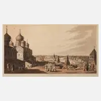 Robert Bowyer, Blick auf Moskau, Aquatintaradierung