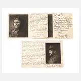 Heinrich Zille, Drei eigenhändige Postkarten, 1897