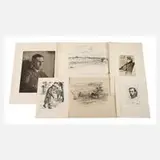 Heinrich Wolff, Graphikkonvolut, Radierungen und Lithographien