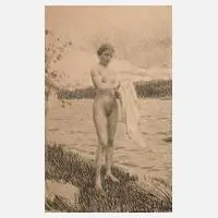 Anders Zorn, "Dalälven", 1919, Radierung