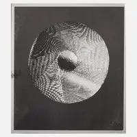 Heinz Mack, "Silbersonne", Serigraphie