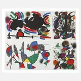 Joan Miró, Graphikkonvolut, Farblithographien auf leichtem Karton