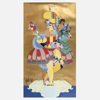 Bjørn Wiinblad, "Carnival", Offsetdruck