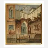 Arthur Blaschnik, Partie in Venedig, Aquarell