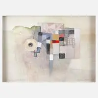 Leo Grewenig, "Scheibenbild", Mischtechnik