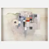 Leo Grewenig, "Scheibenbild", Mischtechnik