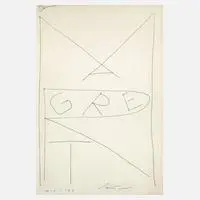 Abstraktion by Guiseppe Santomaso, sold Mar 2026