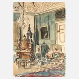 Fritz Beckert, Barocker Salon, Mischtechnik