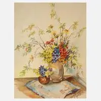 Blumenstillleben by Heinz Himmel, 1953, Mischtechnik, sold Mar 2026