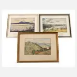 H. Hofmann, Drei Aquarelle, Aquarelle über Bleistiftvorzeichnung