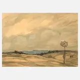 Alfred Hofmann-Stollberg, Erzgebirgslandschaft, Mischtechnik