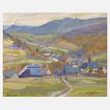 Alfred Hofmann-Stollberg, "... Markersbach", Gouache