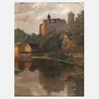 Hans Lindner, Schloss Wildeck, Öl auf Leinwand
