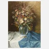 Carl Müller-Baumgarten, Feldblumenstrauß, Öl auf grober Leinwand