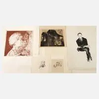 Hans Theo Richter, Graphikkonvolut, fünf Lithographien