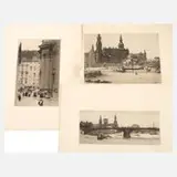 Walter Zeising, Graphikkonvolut und Beigaben, drei Radierungen mit Ansichten von Dresden