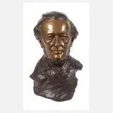Raphaël Nannini, große Büste Richard Wagner, Bronze