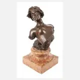 Guiseppe Renda, Büste weiblicher Akt, Bronze