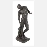 Hans Everding, Männerakt nach dem Bade, 1875