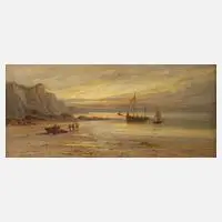Sidney Yates Johnson, An der Küste, Öl auf Leinwand