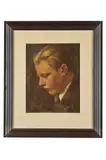 Milan Thomka Mitrovský, Z rodiny Ursíny (Mladý muž s blond vlasmi), 1929, Olej na kartóne