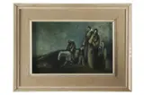 Vincent Hložník, Utečenci (Rodina), Okolo 1945, Olej na kartóne