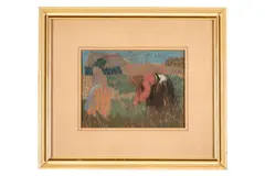 Anton Jasusch, Na poli, Pred 1918, Pastel na papieri