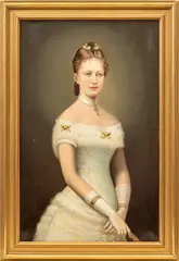 Teodor Boemm, Spišská (kežmarská) meštianka, Okolo 1880, Olej na plátne