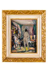 Juraj Collinásy, Akt v ateliéri, 1949 – 1950, Olej na kartóne