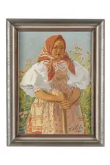 Jan Hála, Mladá Važtianka, 1941, Olej na plátne