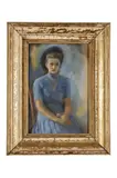 Janko Alexy, Podobizeň slečny Anny Horáčkovej, 1941, Pastel na papieri