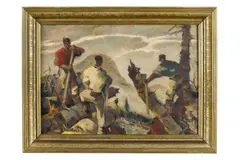 Martin Benka, Drevári, Okolo 1940-42, Olej na plátne