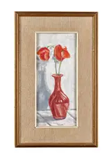 Divé maky vo váze by Ernest Zmeták, 1981, Olej na lepenke, sold Dec 2021