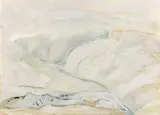 Peter Bartoš, Ružová krajina, Okolo 1985, Tempera na papieri (obojstranne maľované)